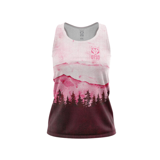 Camiseta sin mangas mujer - Pink Forest