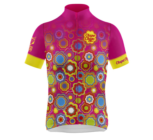 Maillot de ciclismo manga corta mujer - ChupaChups Floral Pink(Outlet)