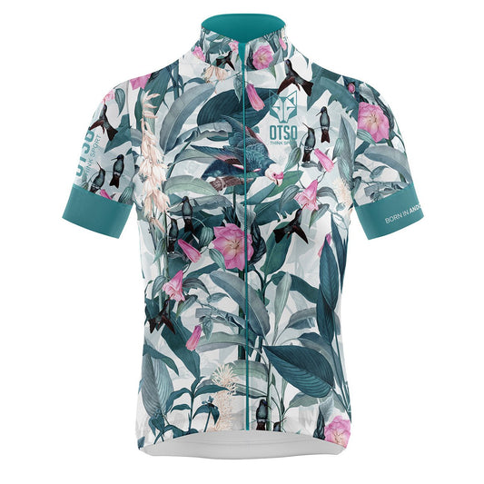 Women's short sleeve cycling jersey - Garden