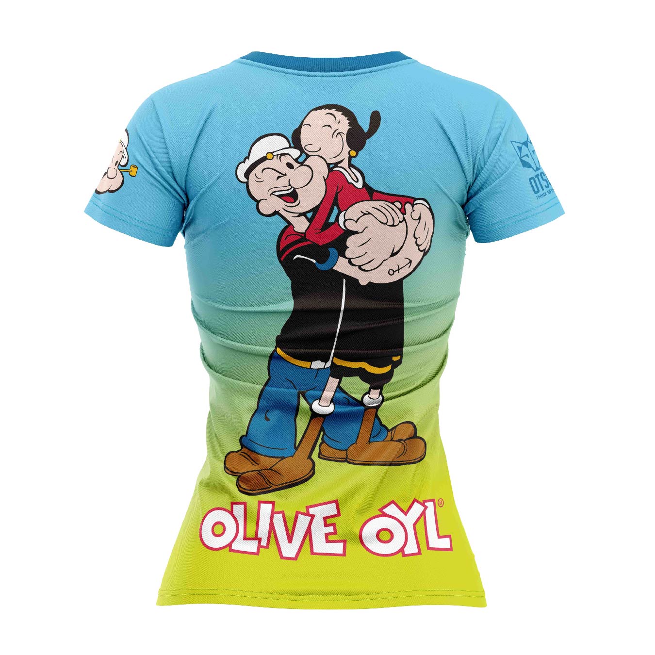 Camiseta feminina de manga curta  - Popeye & Olive