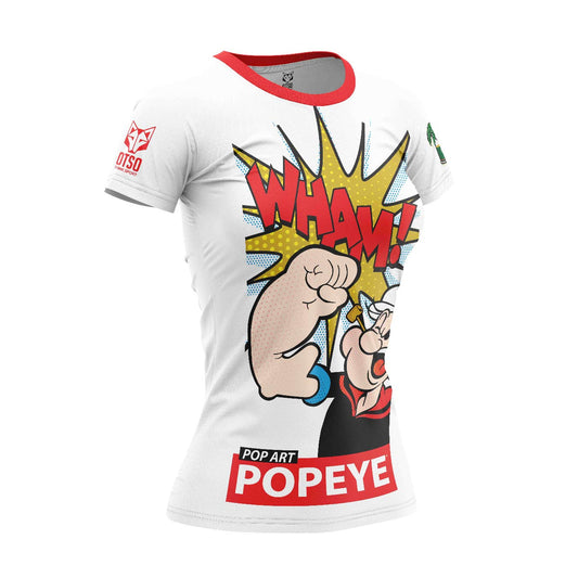 Camiseta feminina de manga curta - Popeye Pop Art