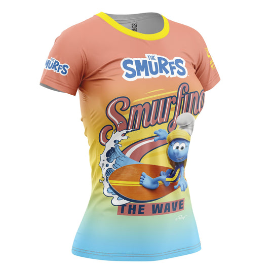 Camiseta manga corta mujer - Smurf Smurfing