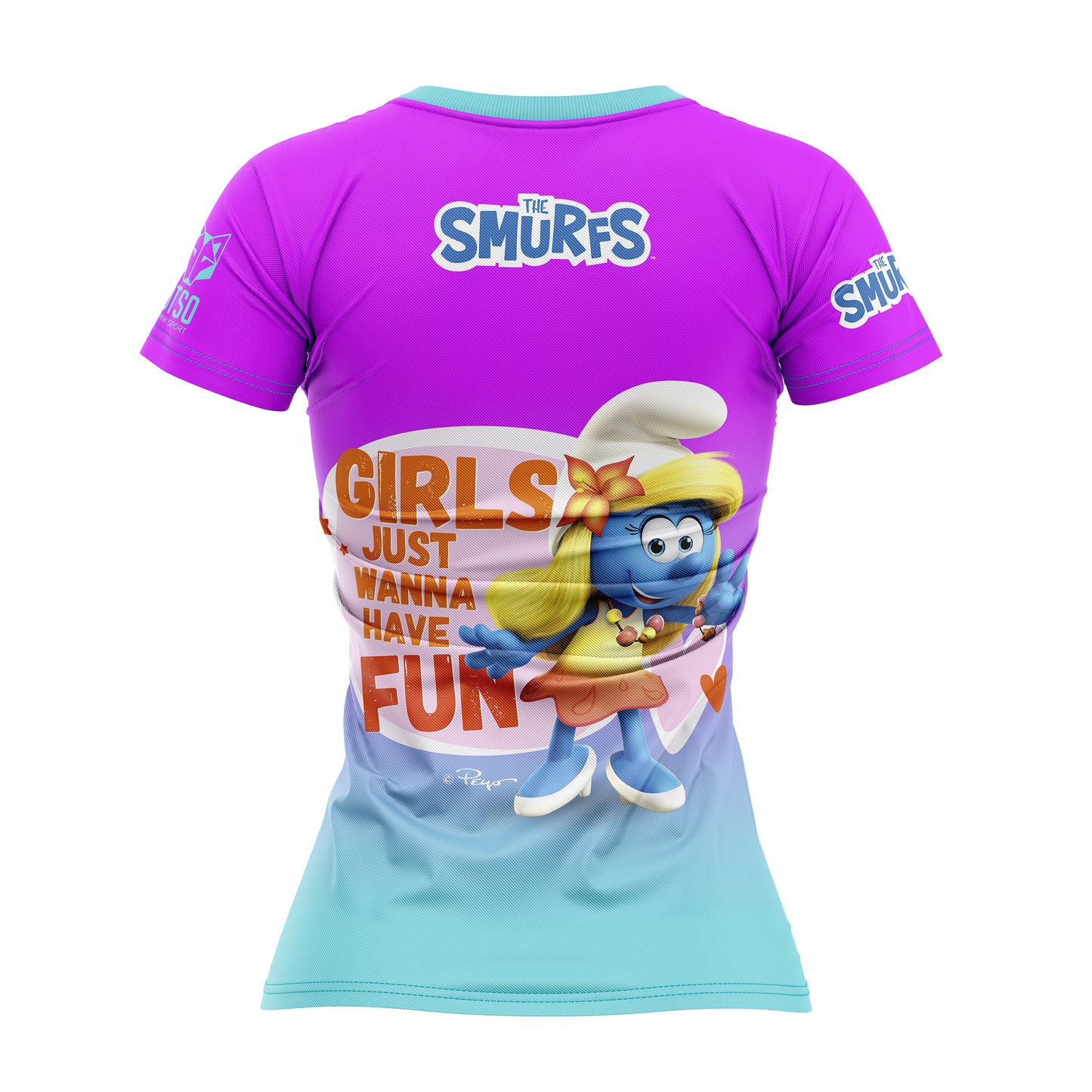 Camiseta manga corta mujer - Smurf Have Fun