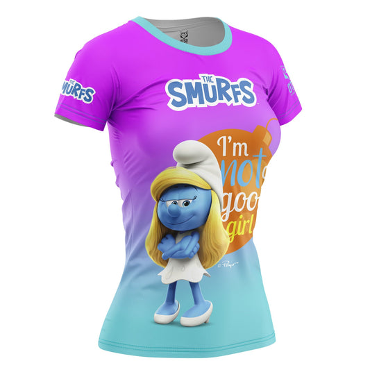 Women's Short Sleeve Shirt Smurfs Have Fun