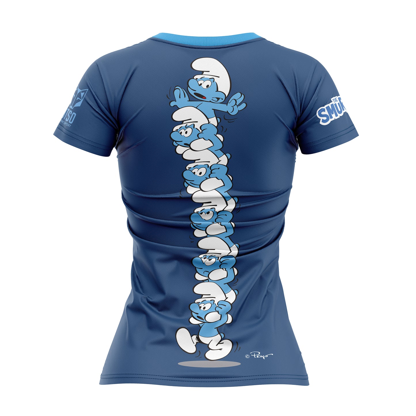 Camiseta manga corta mujer - Smurf Towers