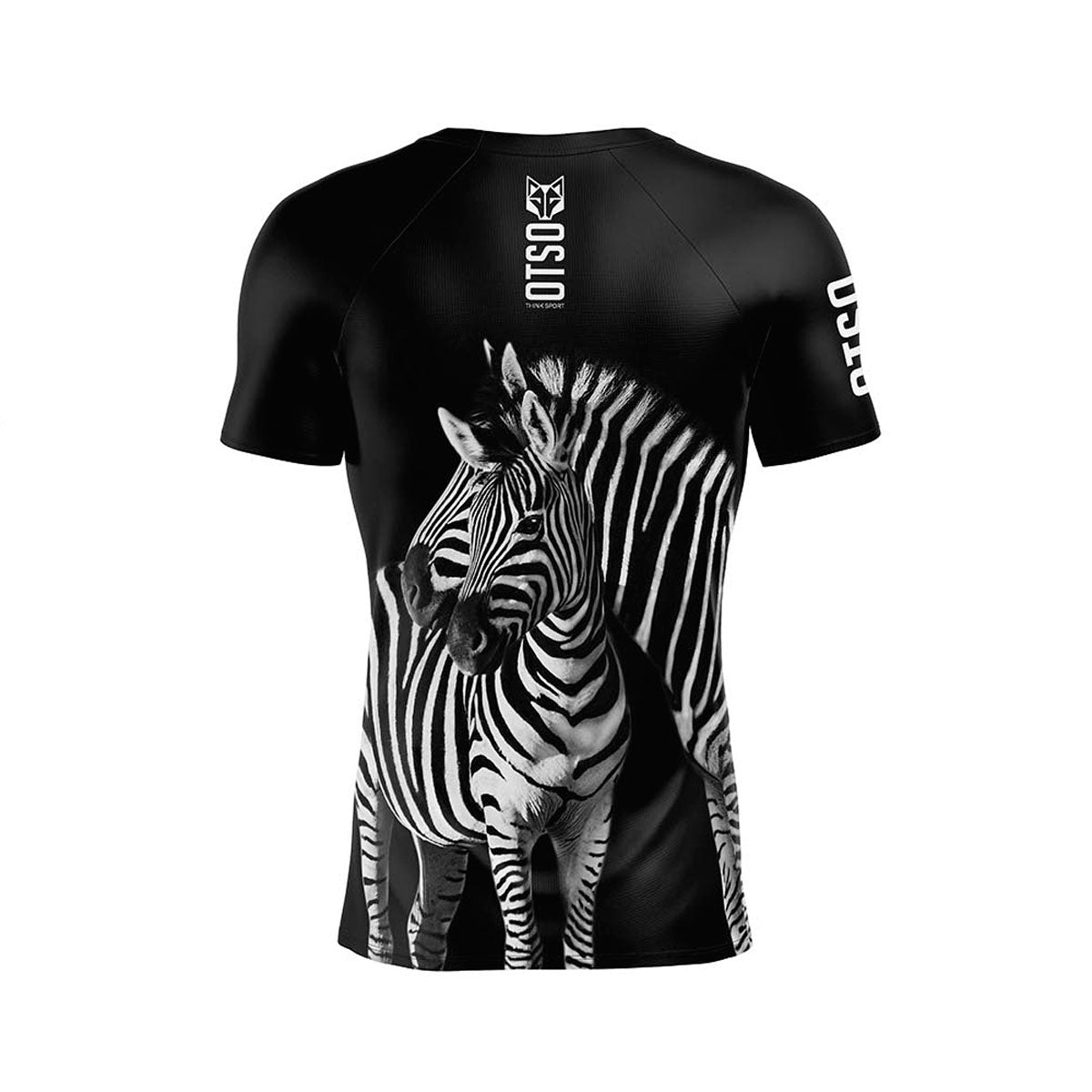 T-shirt de manga curta para homem - Zebra