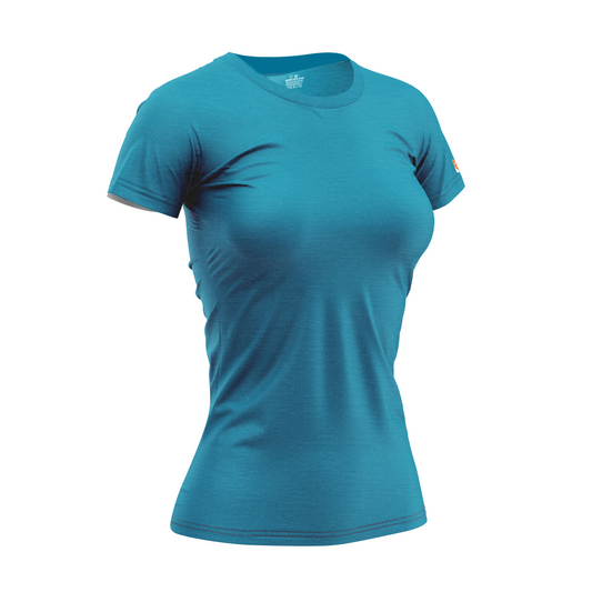 Camiseta de manga corta de lana merino mujer - Kahurangi