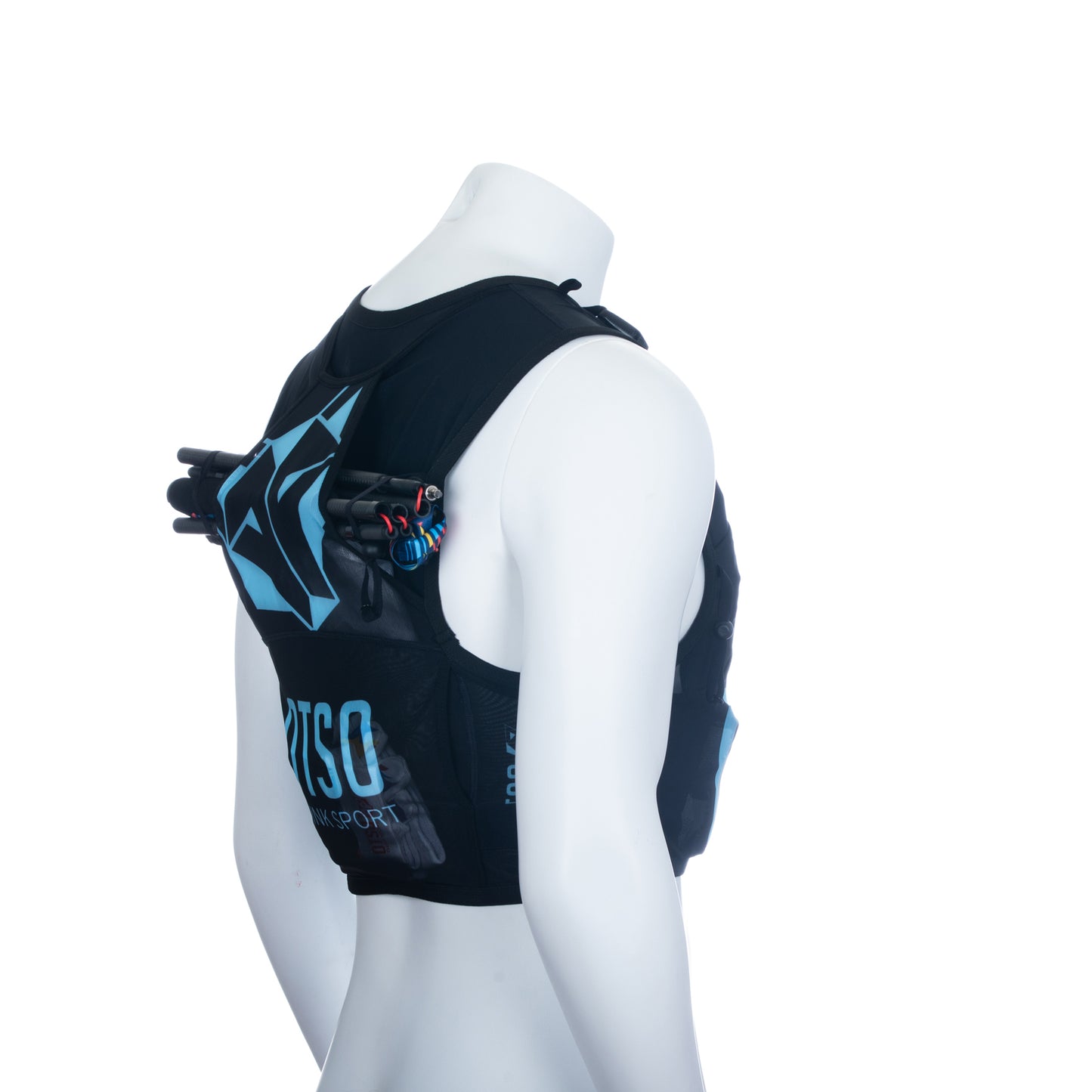 Trail Running Backpack Black & Turquoise