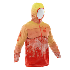 Unisex Running Jacket - Orange Forest