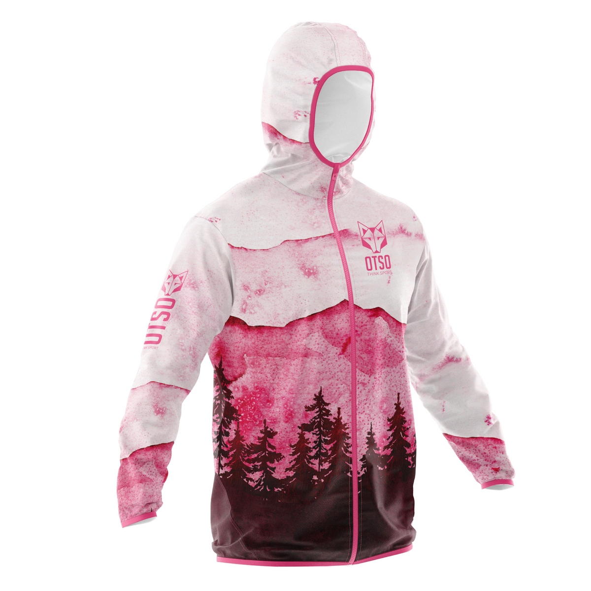 Unisex Running Jacket - Pink Forest