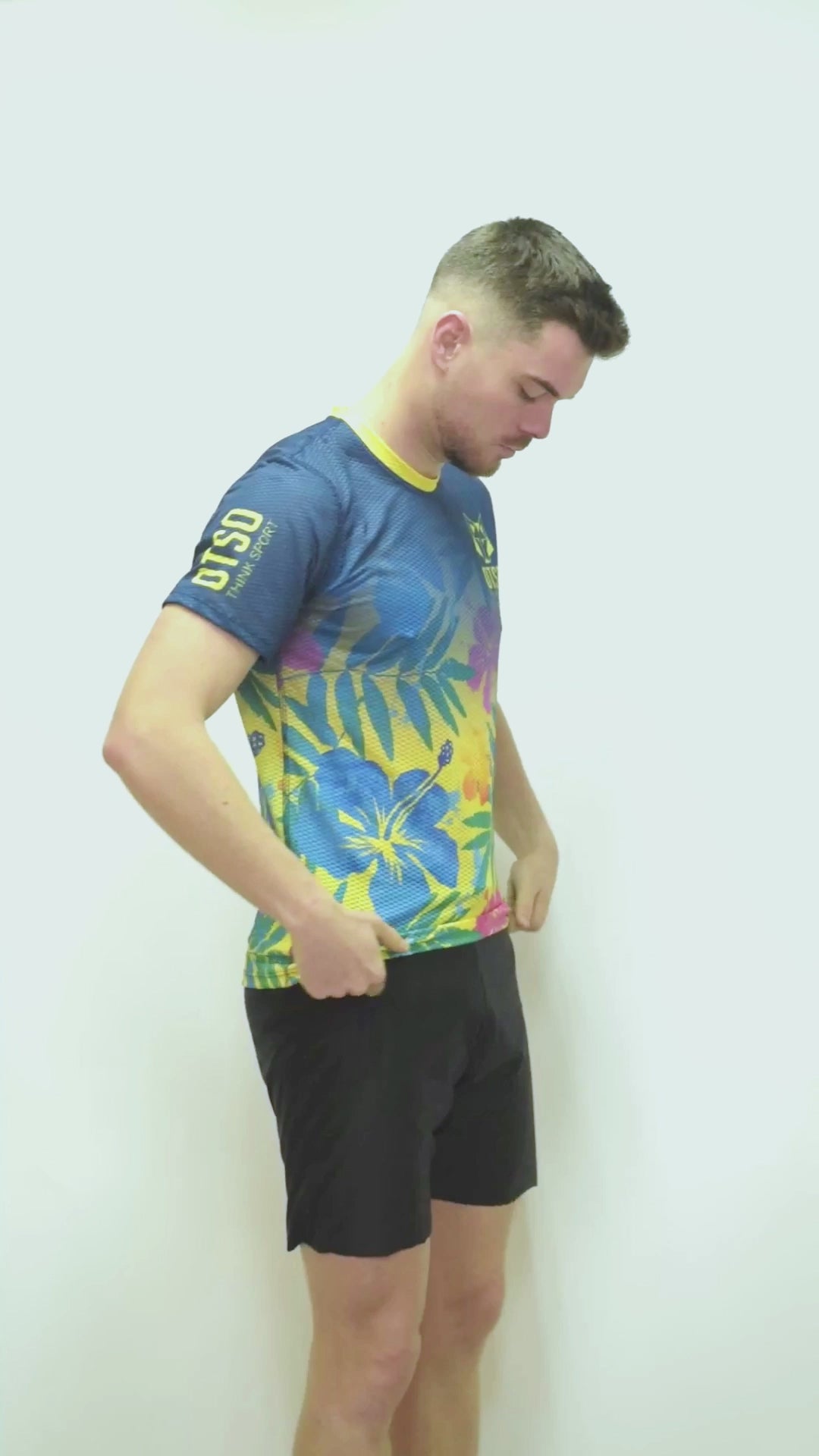 Camiseta manga corta hombre - Floral Blue (Outlet)