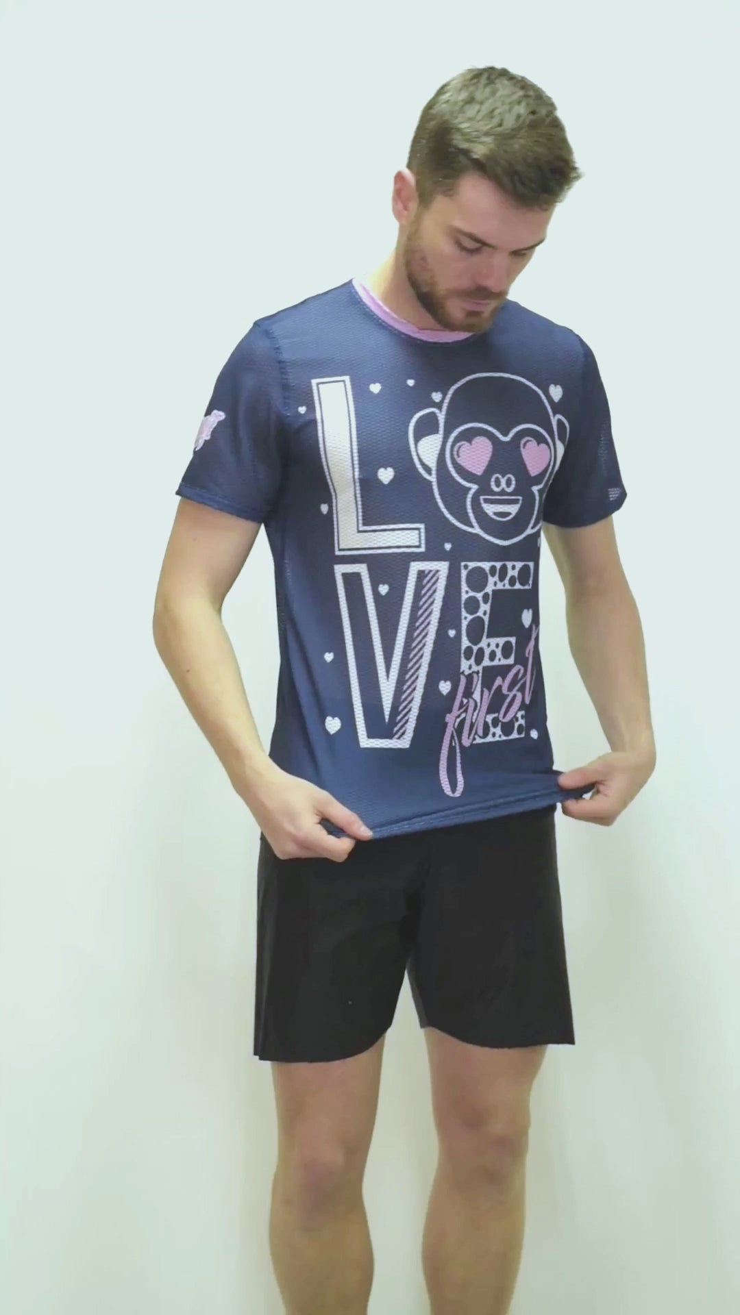Camiseta manga corta hombre - Emoji Love First (Outlet)