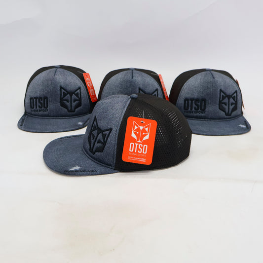 Boné snapback - Azul Elétrico e Branco
