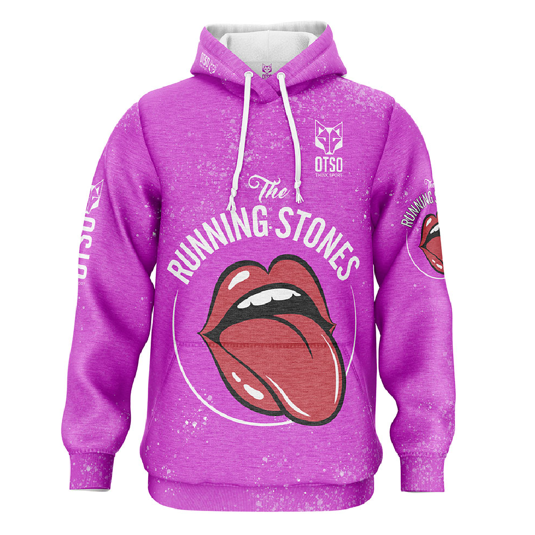 Sudadera - Running Stones Pink