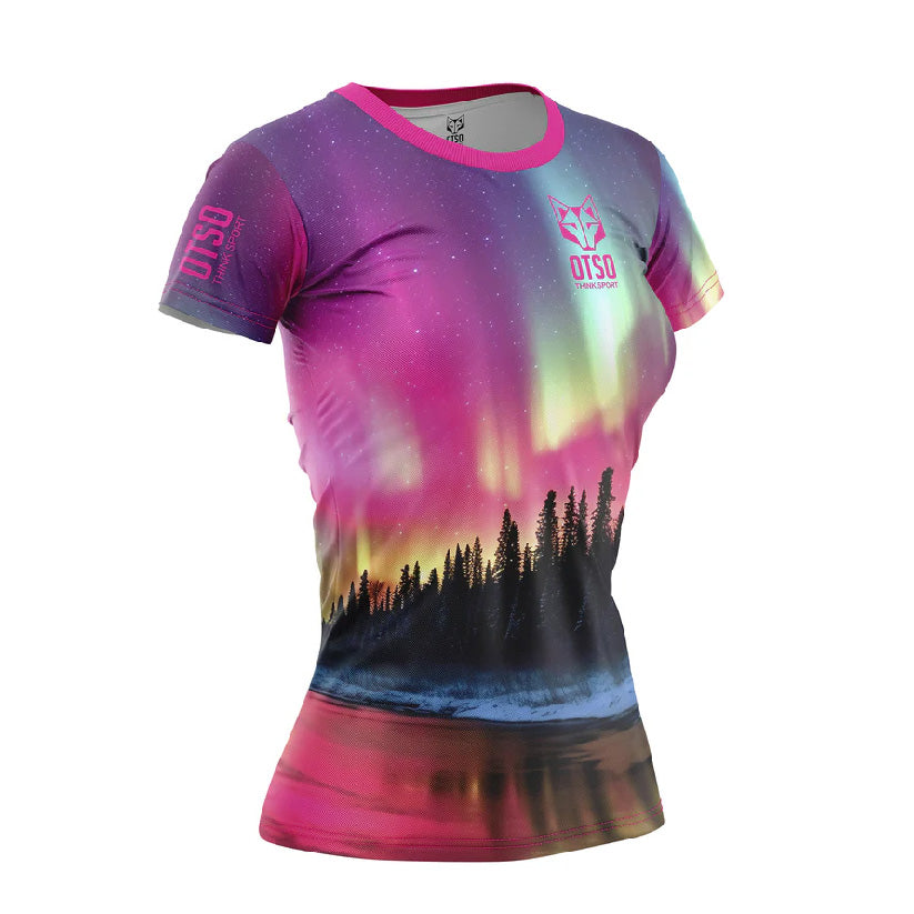 Women's short sleeve t-shirt - Auroras Boreales