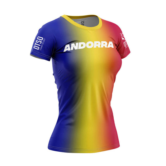 T-shirt feminina de manga curta Andorra
