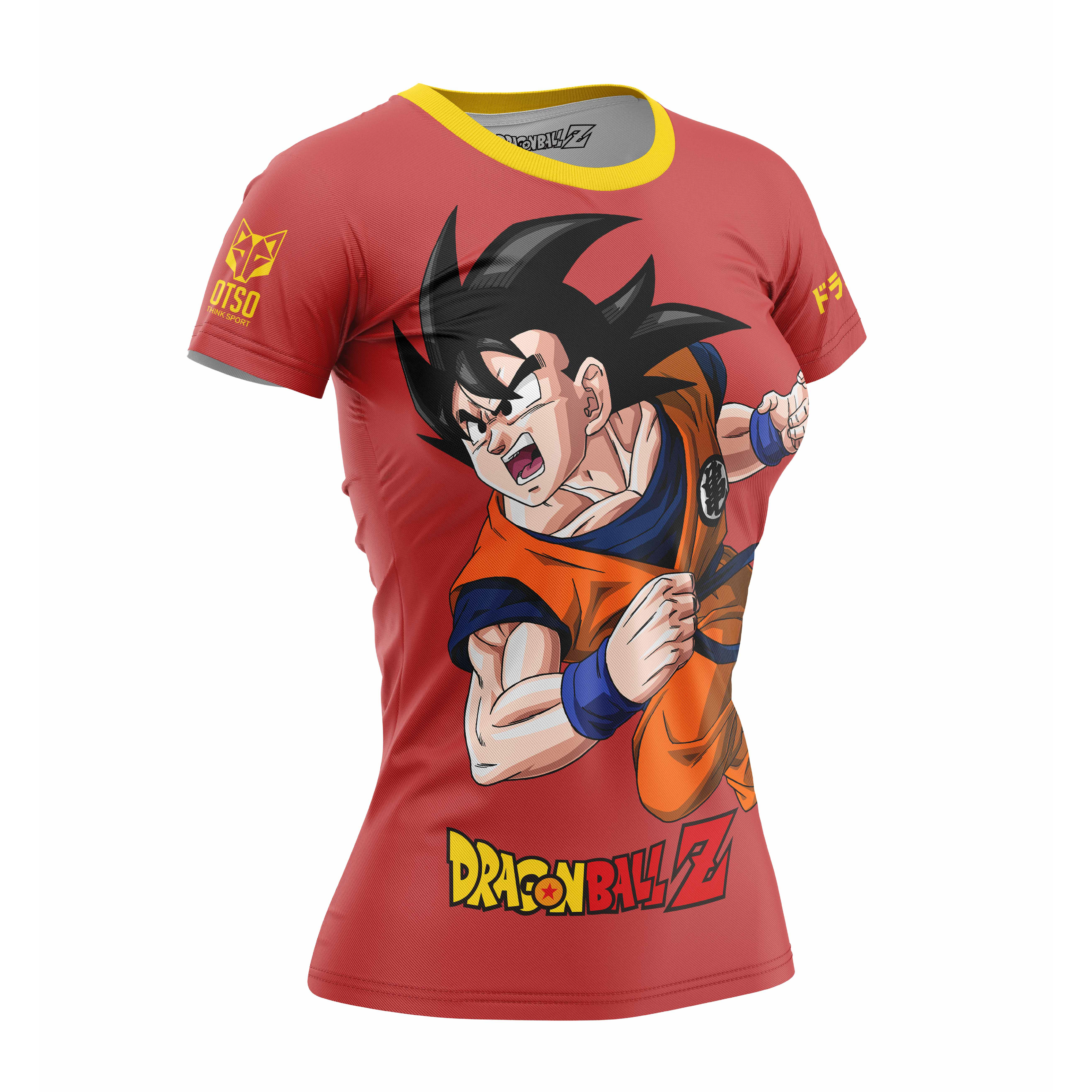 Dragon Ball Z Super Saiyan Goku - Maglietta Grafica Rossa Per Ragazzi, 100% Cotone