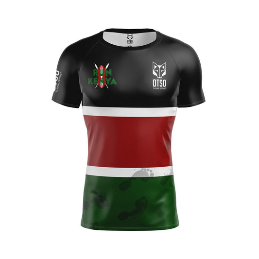Camiseta masculina de manga curta Run Kenya