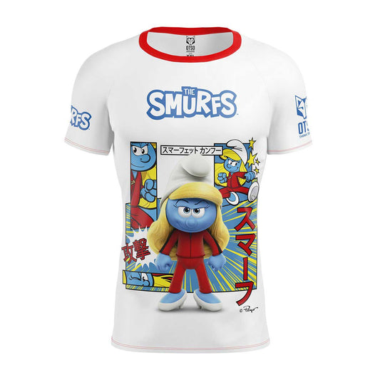 T-shirt a maniche corte da uomo Smurfs Manga White