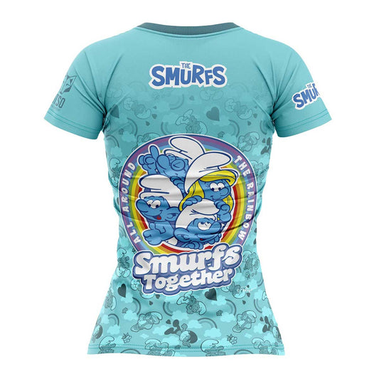 T-shirt manches courtes femme - Smurfs Rainbow (Outlet)