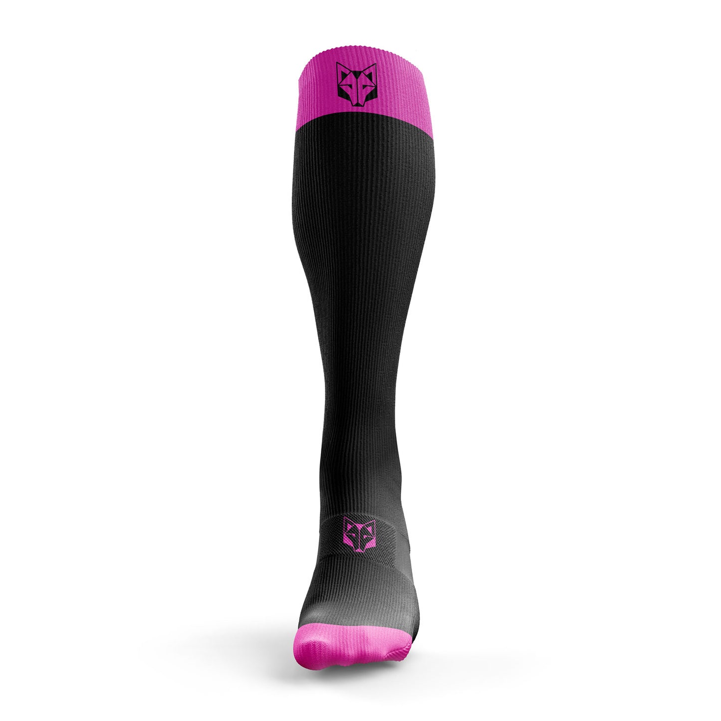 Calcetines Recovery - Black & Fluo Pink