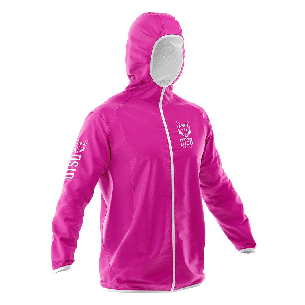 Waterproof Jacket - Fluo Pink & White