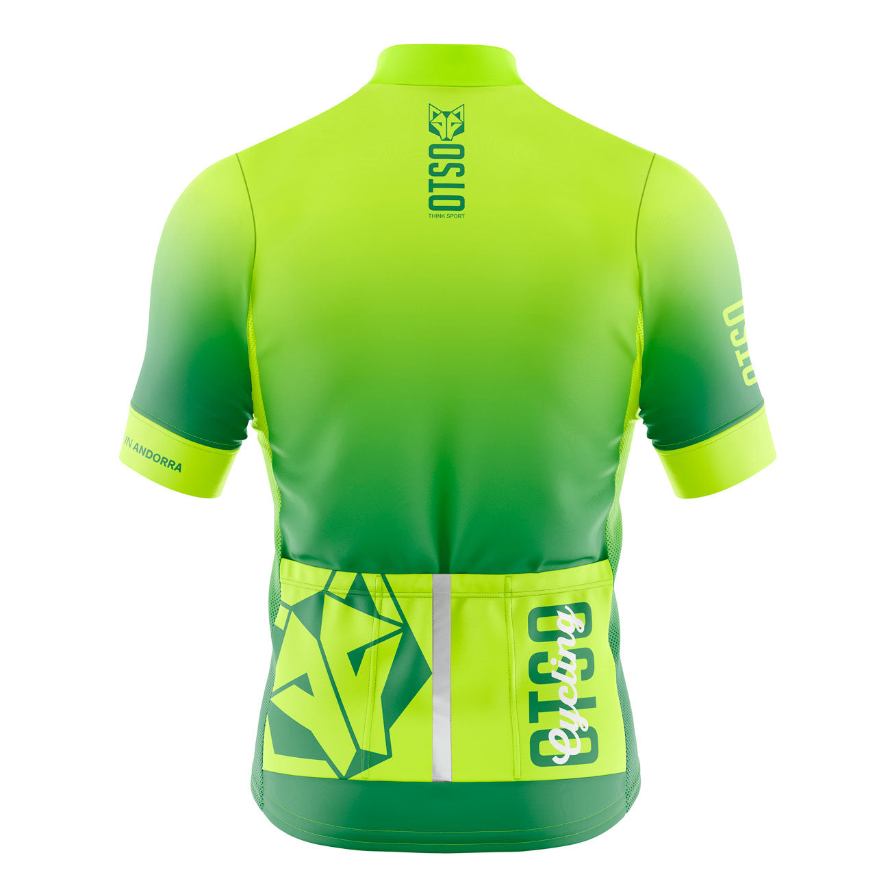 ArtStation - Mens Cycling Jersey-Green Printed