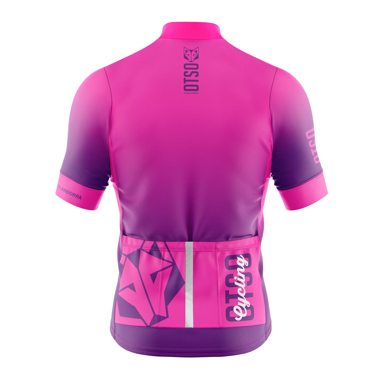 Women's Short Sleeve Cycling Jersey Fluo Pink (Outlet)