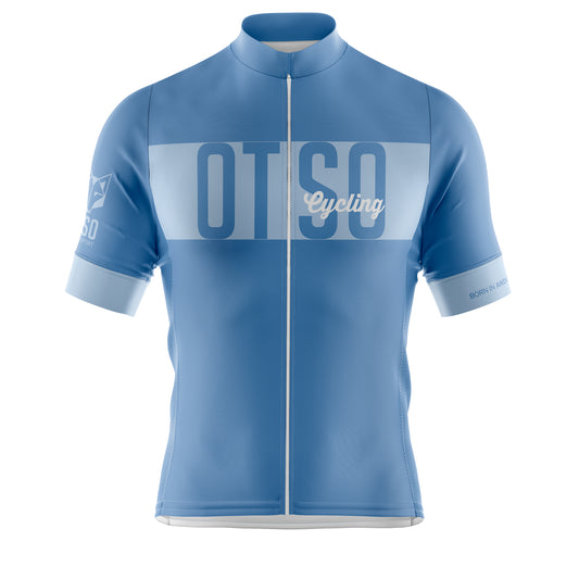 Maglia da ciclismo a maniche corte da uomo OTSO Steel Blue (Outlet)