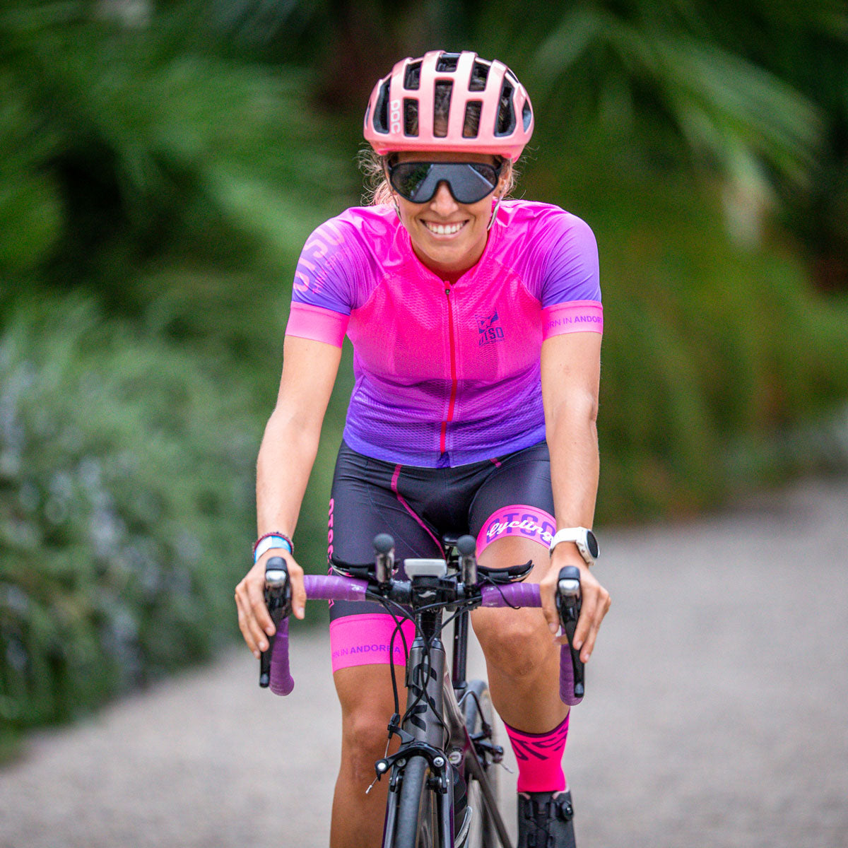 Culotte de Ciclismo Mujer Fluo Pink