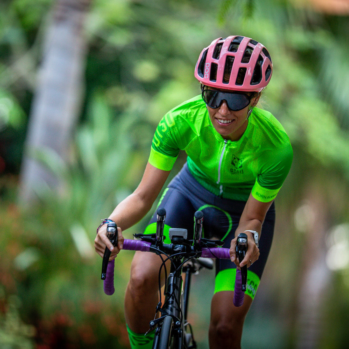 Culotte de Ciclismo Mujer Fluo Green