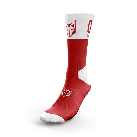 Mitjons Multisport High Cut - Red & White (Outlet)