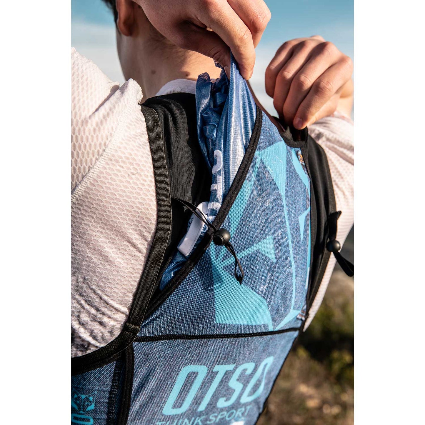 Trail running backpack - Blue Jeans