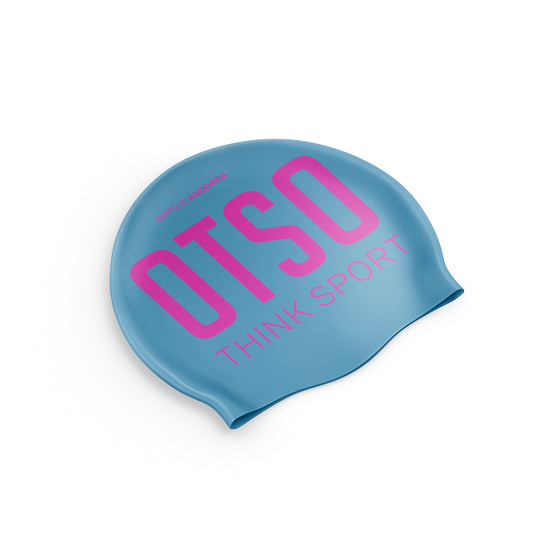 Gorro de natación - Light Blue & Fluo Pink