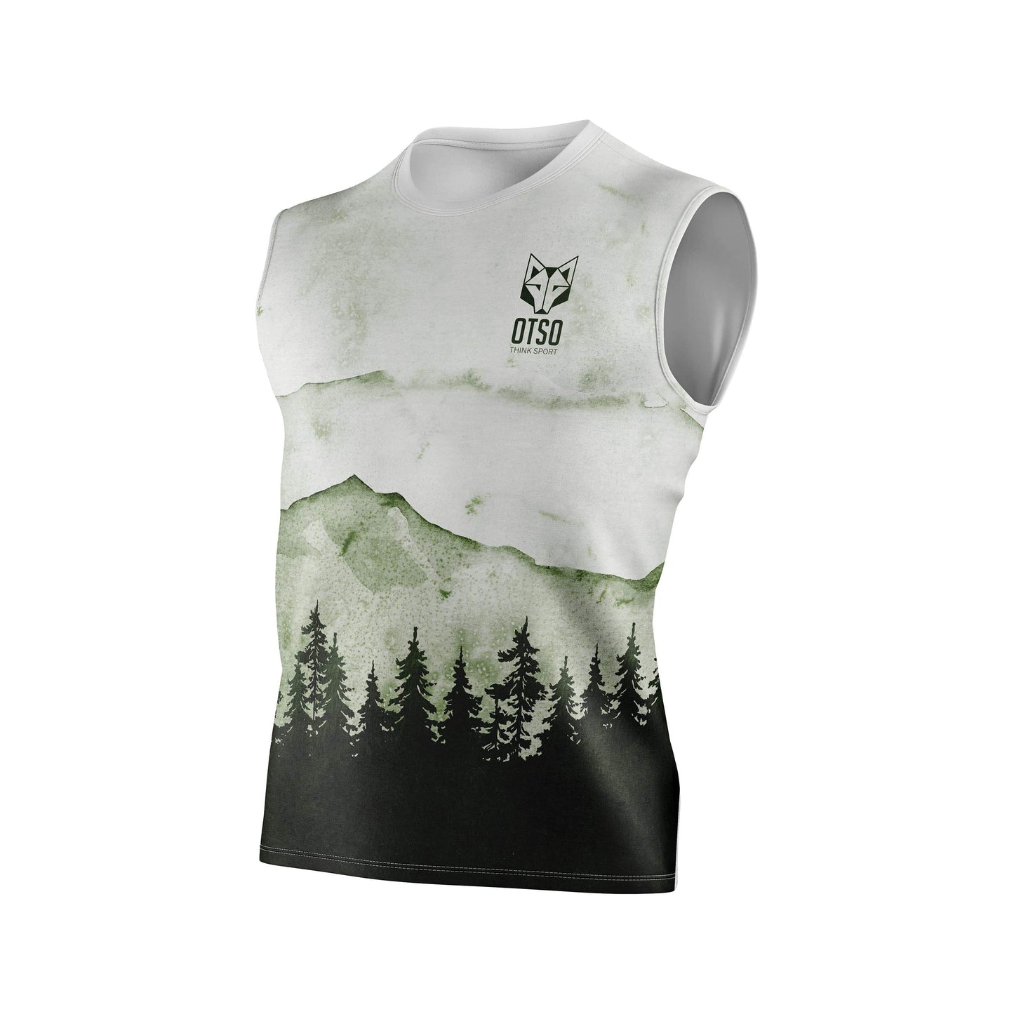Camiseta Sin Mangas Hombre Green Forest