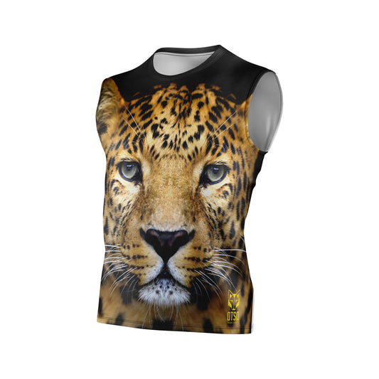 T-shirt sans manches homme - Leopard