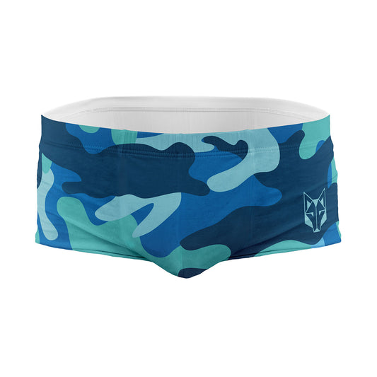 Men's swim trunks - Camo Blue