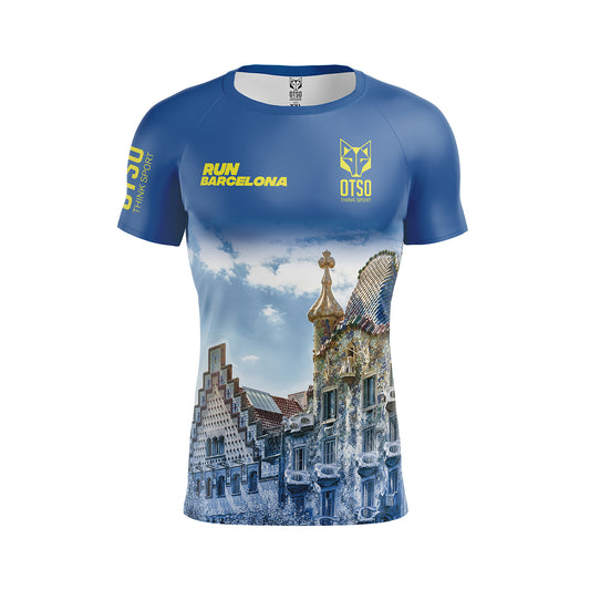 Camiseta manga curta masculina - Run Barcelona (Outlet)