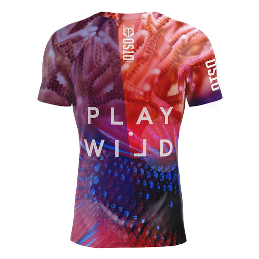 T-shirt de padel manches courtes homme - Coral (Outlet)