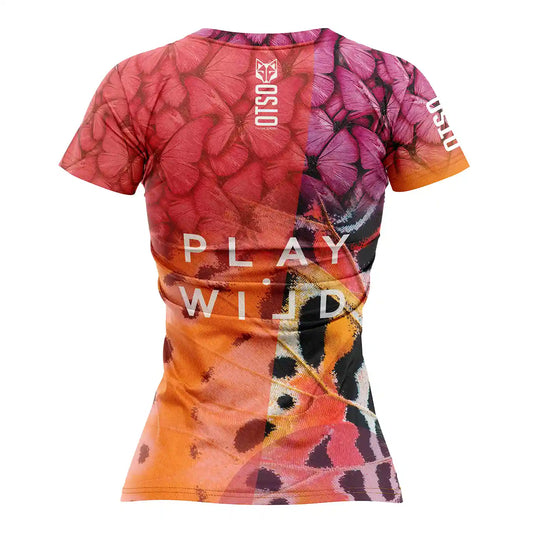 T-shirt de padel manches courtes femme - Wings (Outlet)