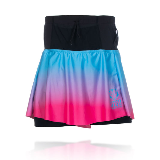 Light Blue & Fluo Pink Women's Skirt