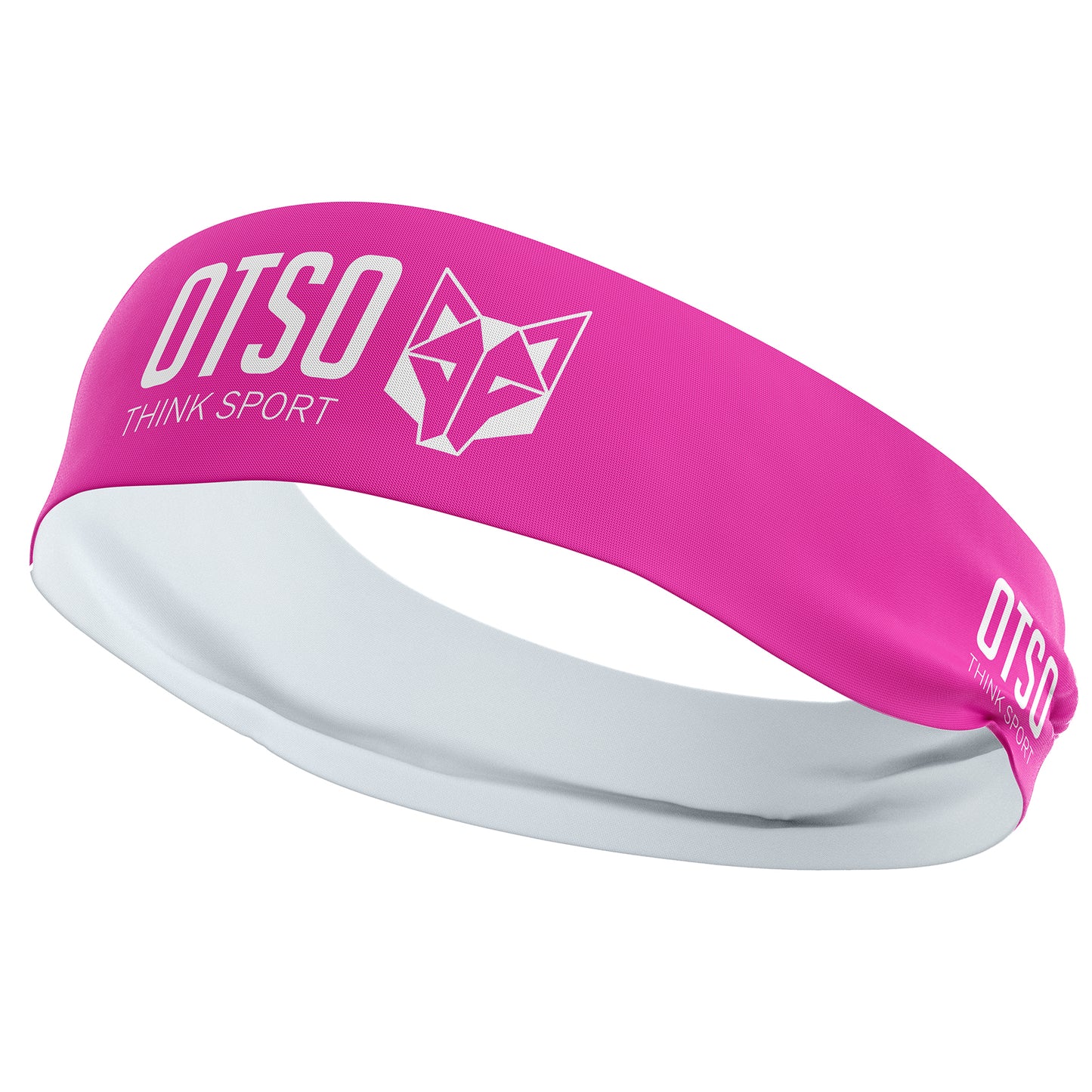 Cinta de Cabeza OTSO Sport Fluo Pink / White