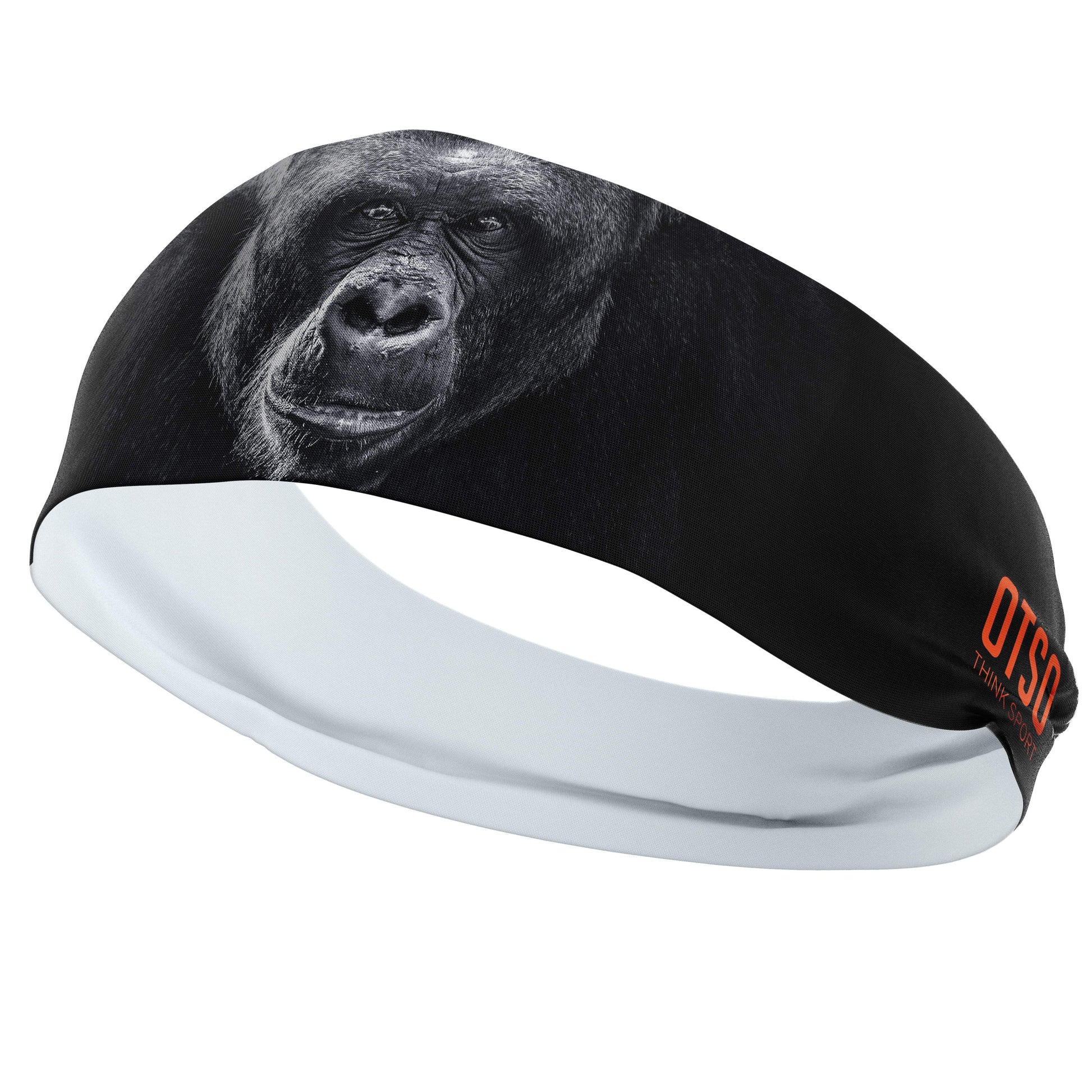 Headband Otso de 12 centímetros de grosor y con el diseño de un gorila. El producto es unisex y de talla única