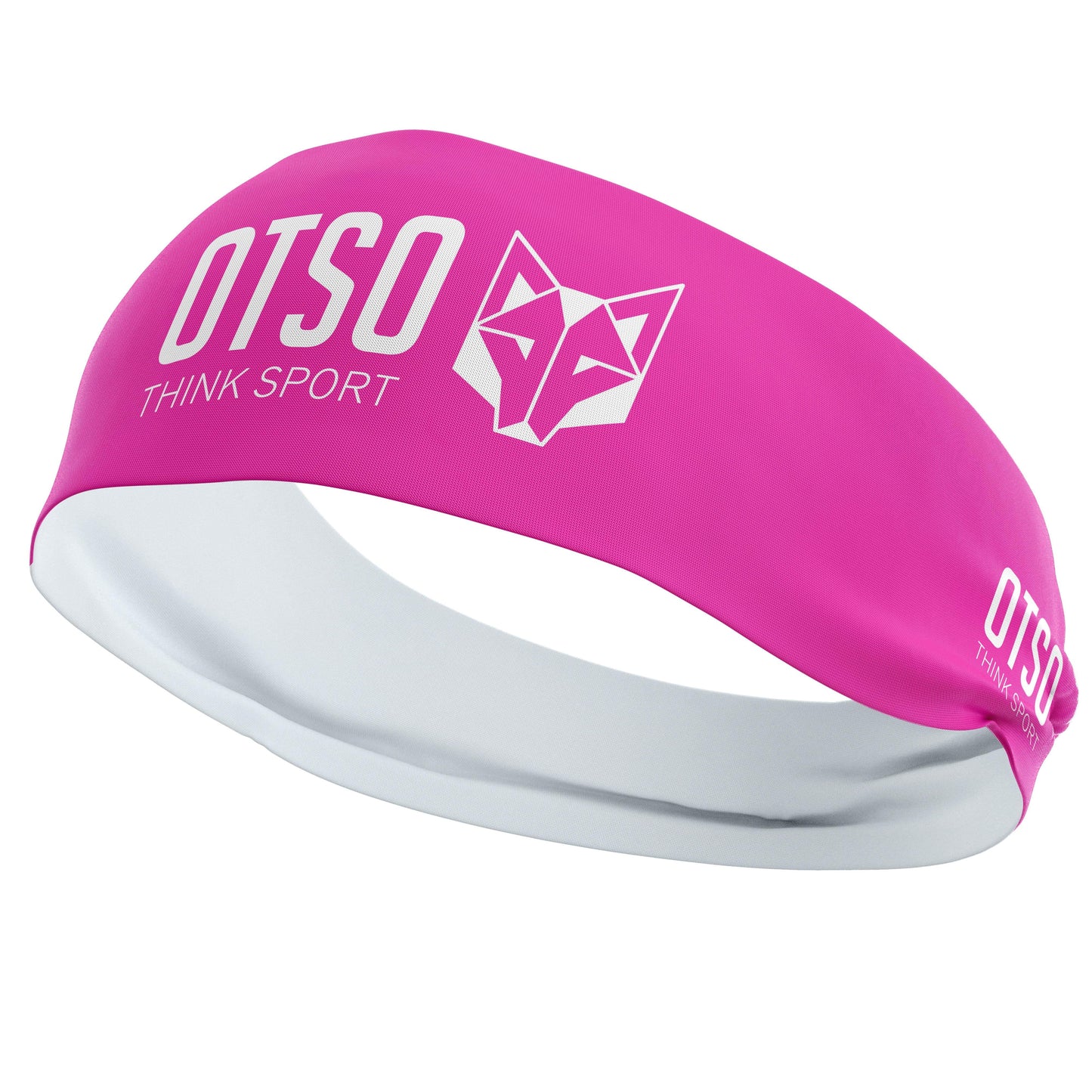 Headband Otso de 12 centímetros de grosor y color rosa. El producto es unisex y de talla única