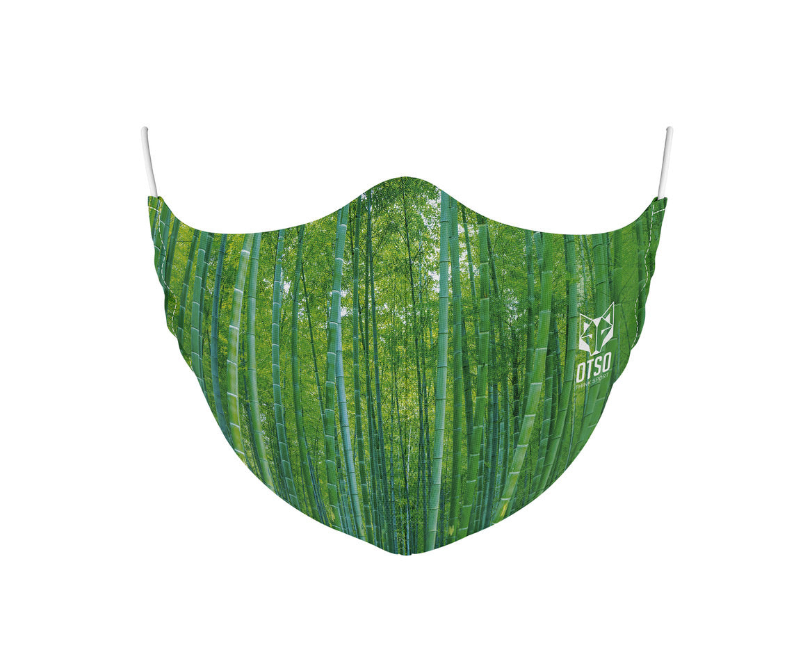 máscara de bambu