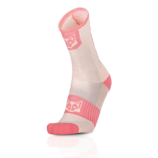 High Cut Cycling Socks Pink Coral & Pink Salmon