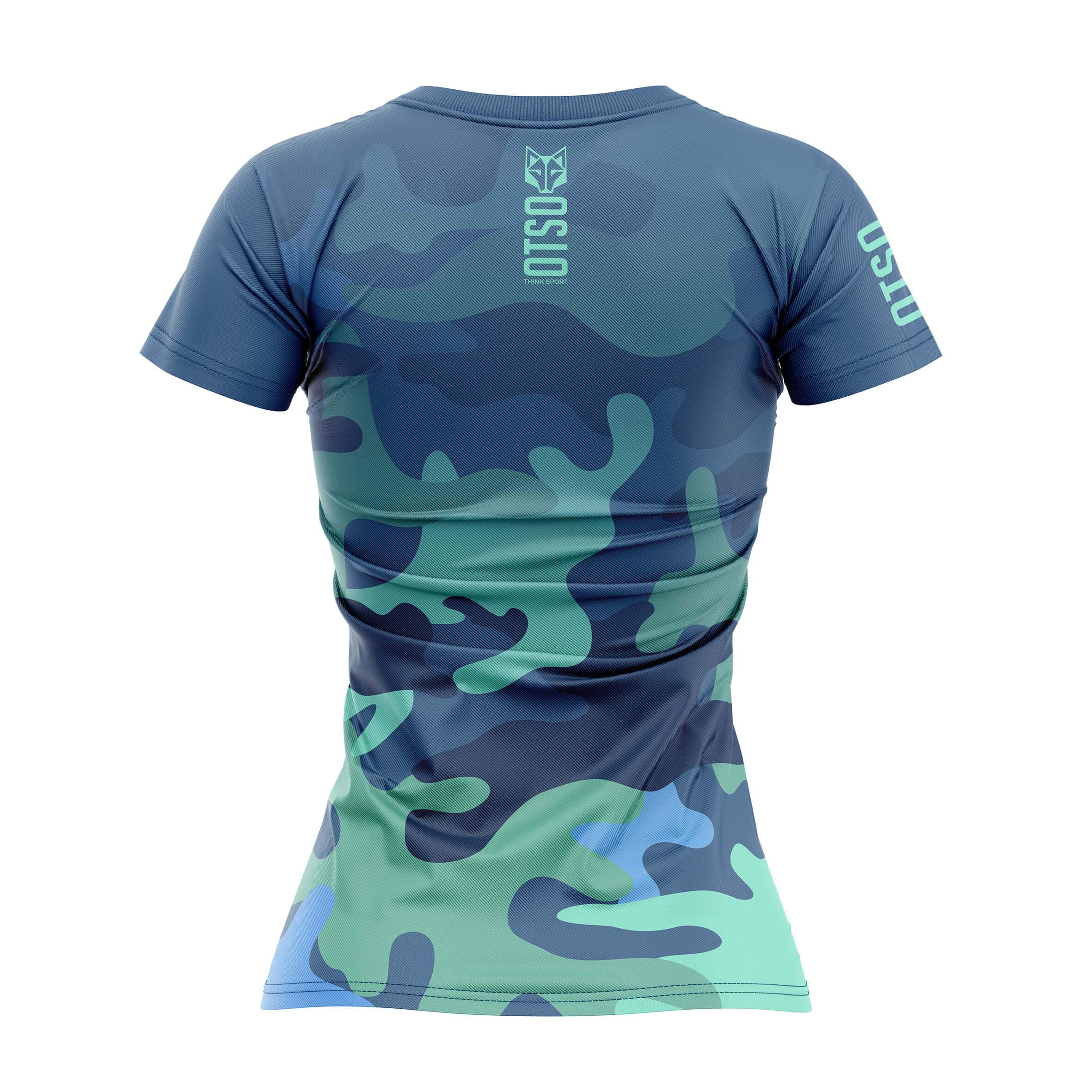 Women's blue camo t sales shirt